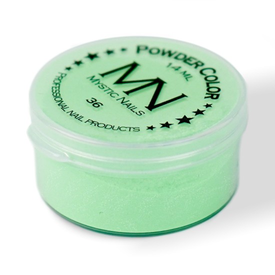 Coloured Acrylic 36 14ml in the Silky Colored Acrylic Powders